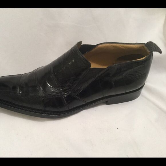 Mezlan Platinum lace up Genuine Black Leather 8.5M